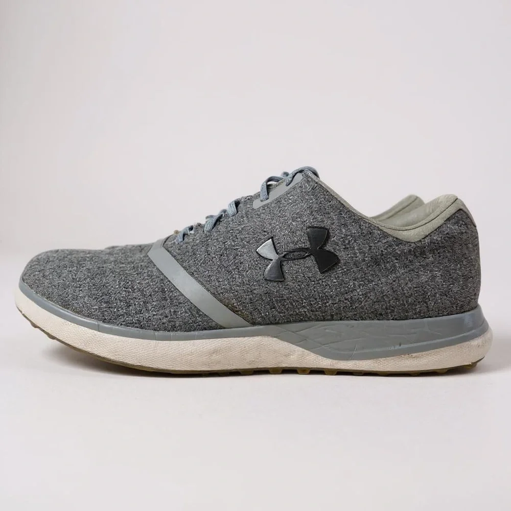 Under Armour Performance SL Sunbrella 9.5 Gray Waterproof Spikeless Golf Shoes